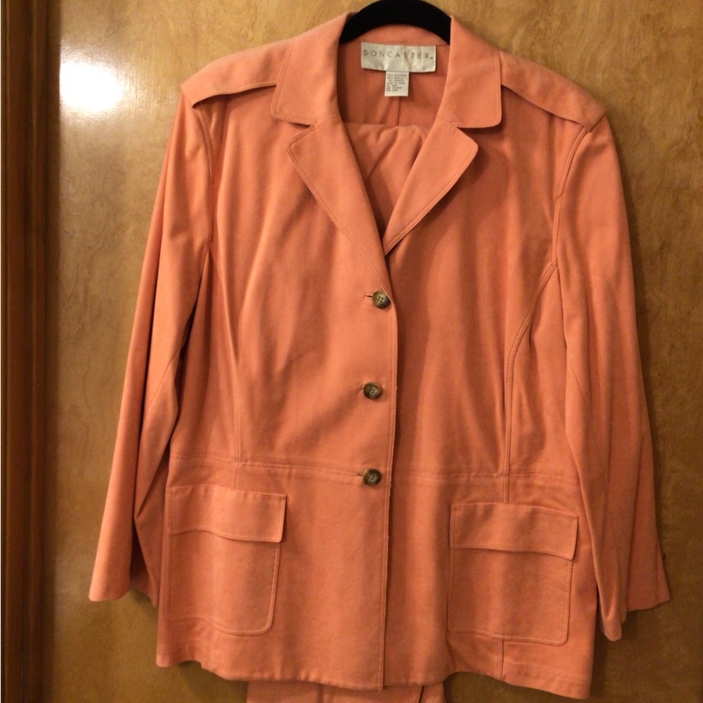 Jacket and pants.
